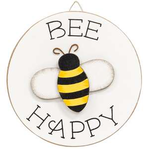 Queen Bee Mini Round Easel Sign, 3 Asstd.