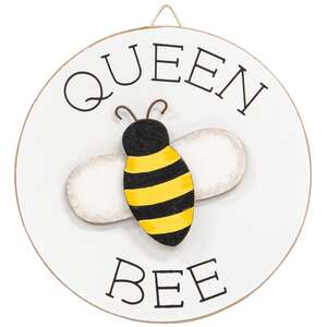 Queen Bee Mini Round Easel Sign, 3 Asstd.