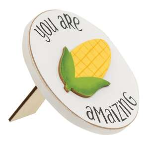 Keep Calm and Carrot On Mini Round Easel Sign, 2 Asstd.