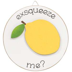 Exsqueeze Me Mini Round Easel Sign, 3 Asstd.