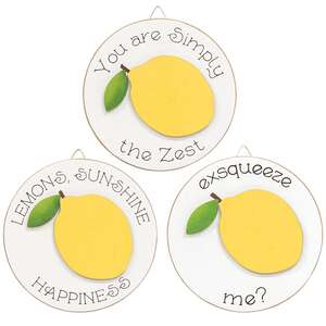 Exsqueeze Me Mini Round Easel Sign, 3 Asstd.