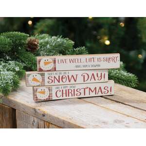 Snowman Advice Mini Stick, 3 Asstd.