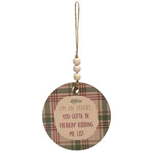 Love You to the North Pole and Back Beaded Ornament, 4 Asstd.