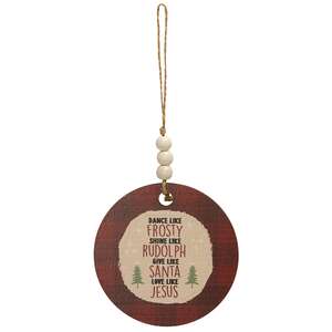 Love You to the North Pole and Back Beaded Ornament, 4 Asstd.