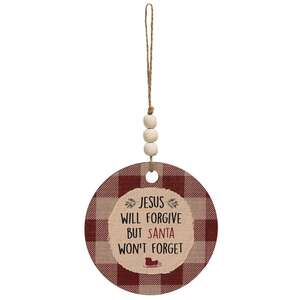 Love You to the North Pole and Back Beaded Ornament, 4 Asstd.