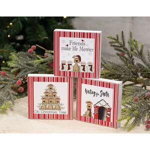 Friends Make Life Merrier Square Block, 3 Asstd.