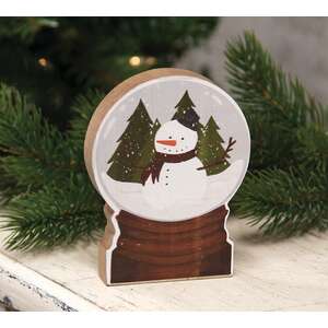 Chunky Snowman Forest Snowglobe Sitter