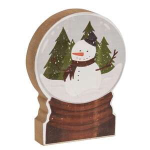 Chunky Snowman Forest Snowglobe Sitter