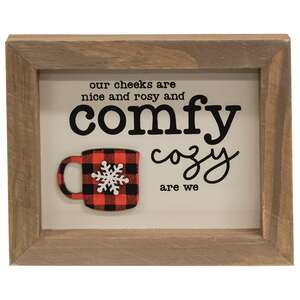 Comfy & Cozy Dimensional Framed Sign