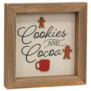 Cookies & Cocoa Dimensional Framed Sign