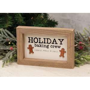 Holiday Baking Crew Dimensional Framed Sign