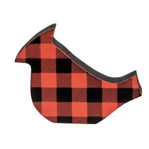 Red & Black Plaid Cardinal Sitter