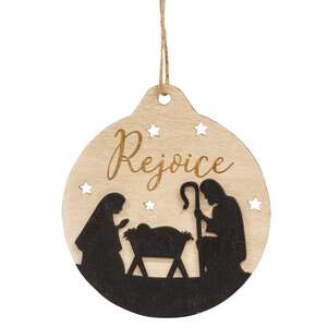Rejoice Silhouette Bulb Ornament, 2 Asstd.