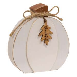 Fall Word Tag Chunky Pumpkin, 3 Asstd.