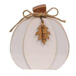 Fall Word Tag Chunky Pumpkin, 3 Asstd.