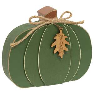 Thankful Grateful Blessings Chunky Pumpkin, 3 Asstd.