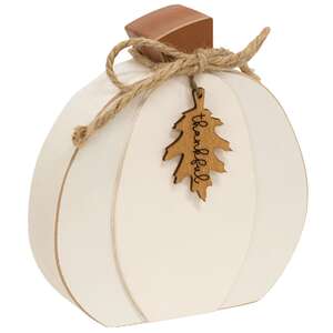 Thankful Grateful Blessings Chunky Pumpkin, 3 Asstd.