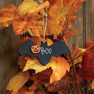 Jack O Lantern Boo Bat Ornament