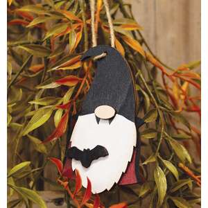 Vampire Gnome Wooden Ornament
