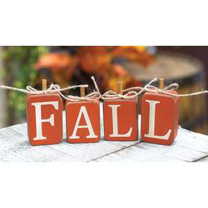 4/Set, "Fall" Pumpkin Blocks