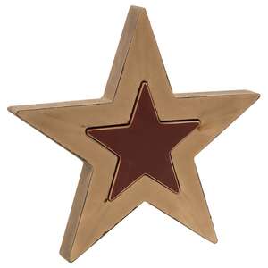 2/Set, Burgundy & Mustard Cutout Stars