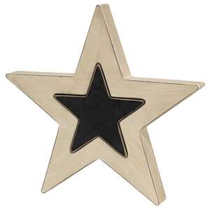 2/Set, Black & White Cutout Stars