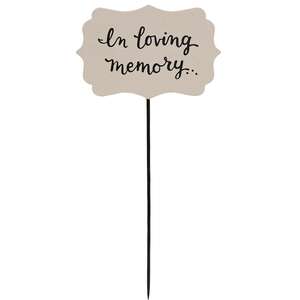 In Loving Memory Plant Stake, 3 Asstd.