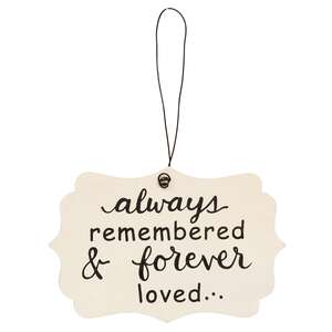 In Loving Memory Ornament, 3 Asstd.