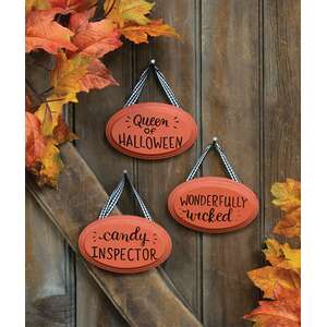 Queen of Halloween Ornament, 3 Asstd.