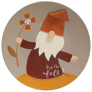 Hello Fall Gnome Plate, 3 Asstd.