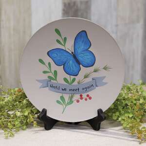 Until We Meet Again Butterfly Plate