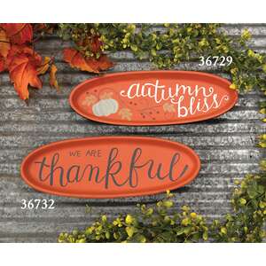 Autumn Bliss Oval Tray