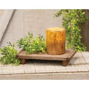 Stained Wood Rectangle Riser