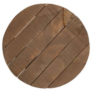 Stained Wood Round Riser
