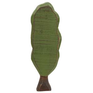 Distressed Carved Wood Poplar Tree Sitter