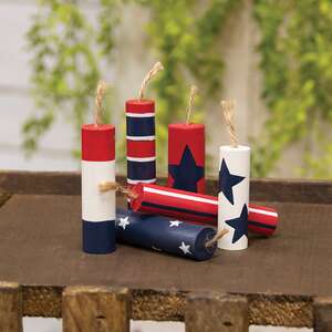 6 Set - Wooden Firecrackers