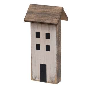 Weathered Wooden Primitive House Sitter - 3 Asstd.