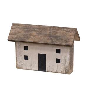 Weathered Wooden Primitive House Sitter - 3 Asstd.
