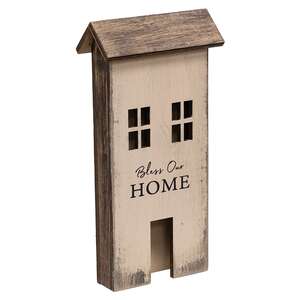 Home Sentiment Primitive Wooden House Sitter - 3 Asstd.