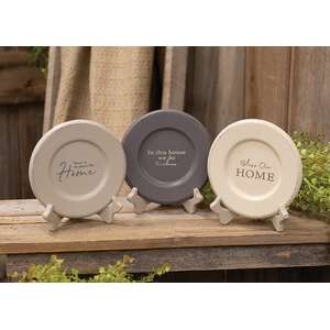 Home Blessings Farmhouse Colors Plate - 3 Asstd.