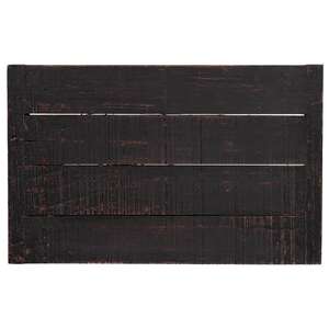 Distressed Black Wooden Rectangle Riser