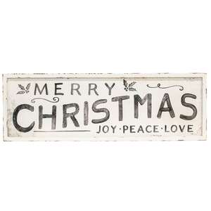 Merry Christmas, Joy Peace Love Sign 60401;