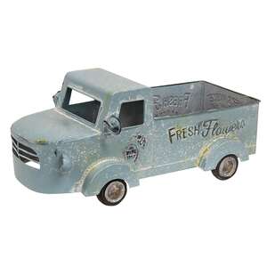 Fresh Flowers Distressed Metal Truck 60416;