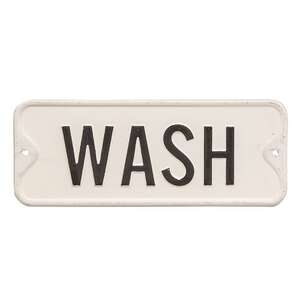 Wash Farmhouse Metal Sign 65207;
