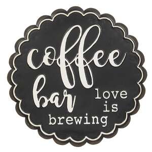 Coffee Bar Love Is Brewing Metal Sign 65248;