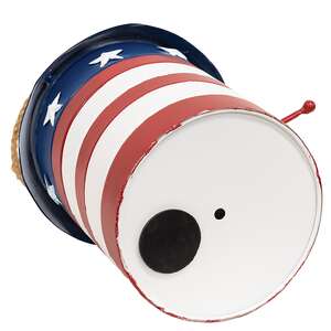 Distressed Metal Americana Firecracker Birdhouse