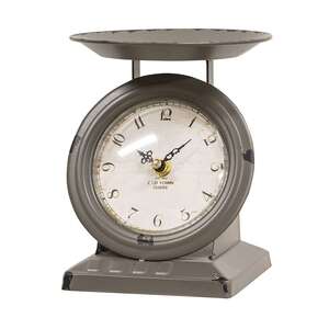 Vintage Dark Gray Old Town Scale Clock 75026;