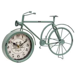 Farmhouse Blue Bicycle Clock 75029;