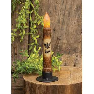 Bee Kind Burnt Mustard Timer Taper 6"