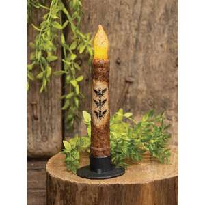 Three Bees Burnt Mustard Timer Taper 6"
